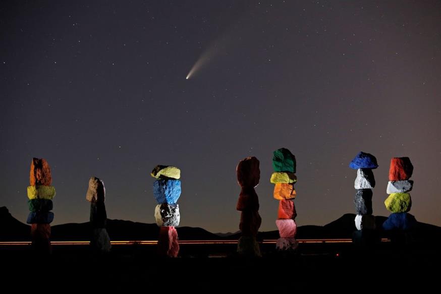 Παρατήρηση κομήτη, κοντά στο Λας Βέγκας ,στη Νεβάδα/Associated Press