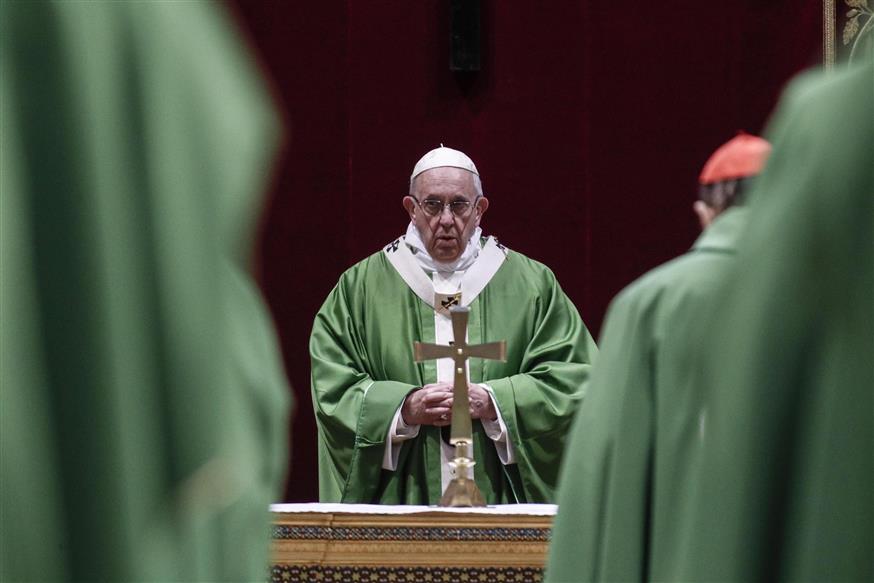 Πάπας Φραγκίσκος/(Giuseppe Lami/Pool Photo via AP)