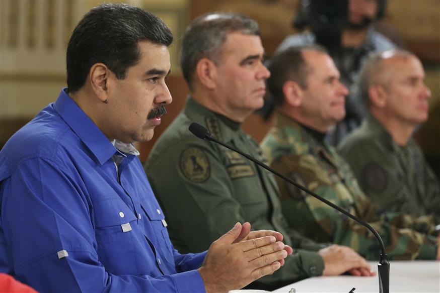 Στρατιωτικοί στη Βενεζουέλα/(Miraflores Press Office via AP)