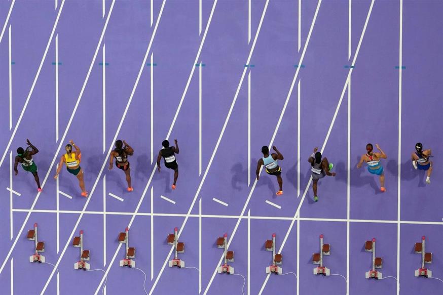 Ένα... κενό στα 100 μέτρα γυναικών. /copyright Ap Photos