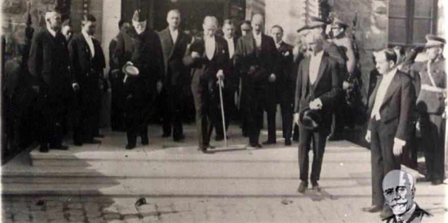 Ελευθέριος Βενιζέλος και Μουσταφά Κεμάλ στην Άγκυρα το 1930 (πηγή: Ιστορικά Αρχεία Μουσείου Μπενάκη)