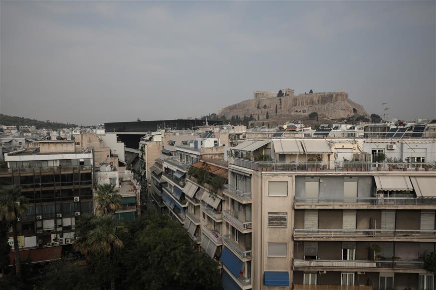 Σπίτια στο κέντρο της Αθήνας (copyright: Eurokinissi)