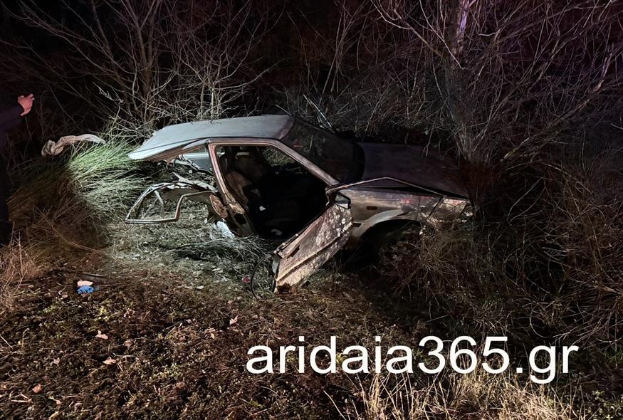 Τροχαίο με τέσσερις τραυματίες έξω από την Αριδαία (aridaia365.gr)