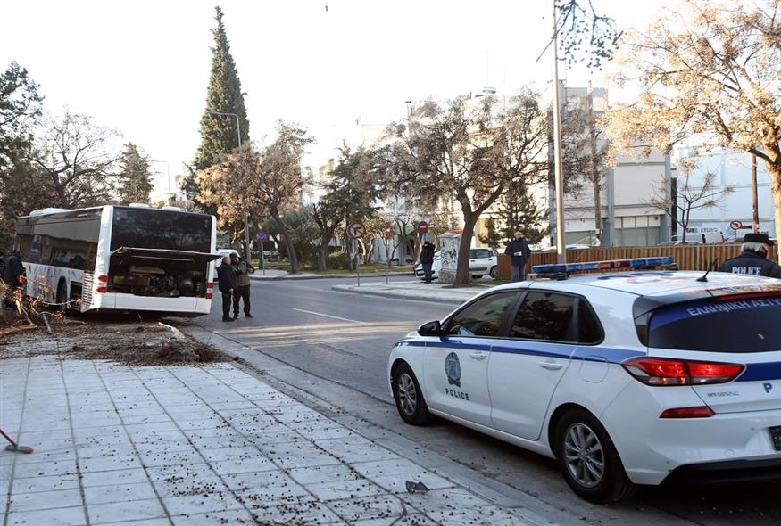 Ατύχημα με λεωφορείο στη Θεσσαλονίκη (Φωτογραφία αρχείου/EUROKINISSI)