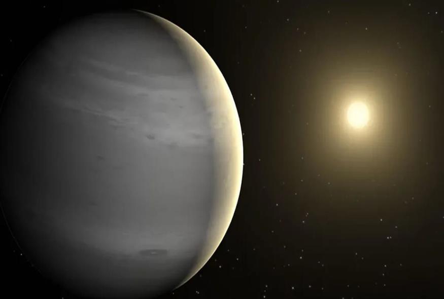 Καλλιτεχνική απεικόνιση του νεαρού εξωπλανήτη (NASA/JPL/Caltech)
