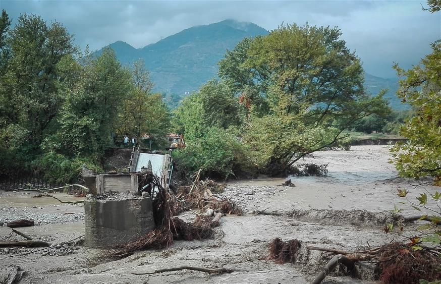 Τεράστιες οι καταστροφές στην Καρδίτσα από τον Ιανό (Copyright: Eurokinissi/Θανάσης Καλιαράς)