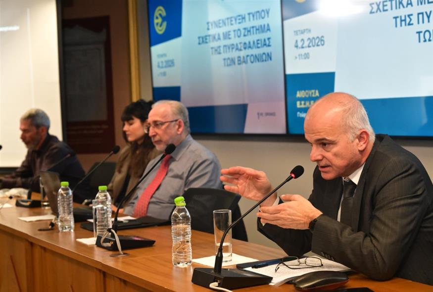 Συνέντευξη για το δυστύχημα στα Τέμπη (ΤΑΤΙΑΝΑ ΜΠΟΛΑΡΗ/EUROKINISSI)