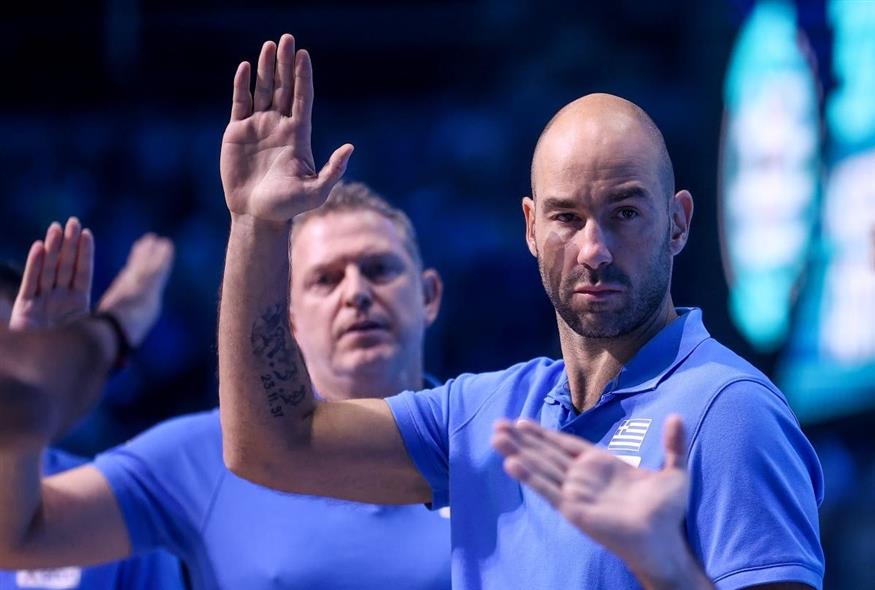 Συγκινητικός ο Βασίλης Σπανούλης στον μικρό τελικό του Eurobasket (Eurokinissi)