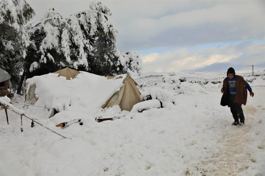 χιόνι στον Λίβανο (AP photo)
