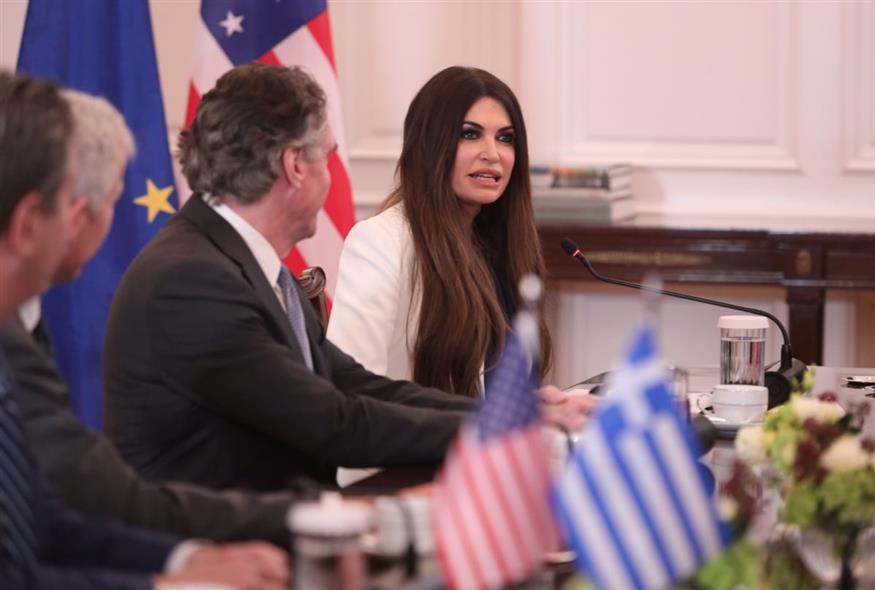 Συνάντηση του Κυριάκου Μητσοτάκη με τους υπουργούς Εσωτερικών και Ενέργειας των ΗΠΑ (ΓΙΑΝΝΗΣ ΠΑΝΑΓΟΠΟΥΛΟΣ/EUROKINISSI)