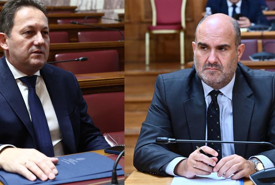 Στέλιος Πέτσας και Δημήτρης Μαρκόπουλος (EUROKINISSI/INTIME NEWS)