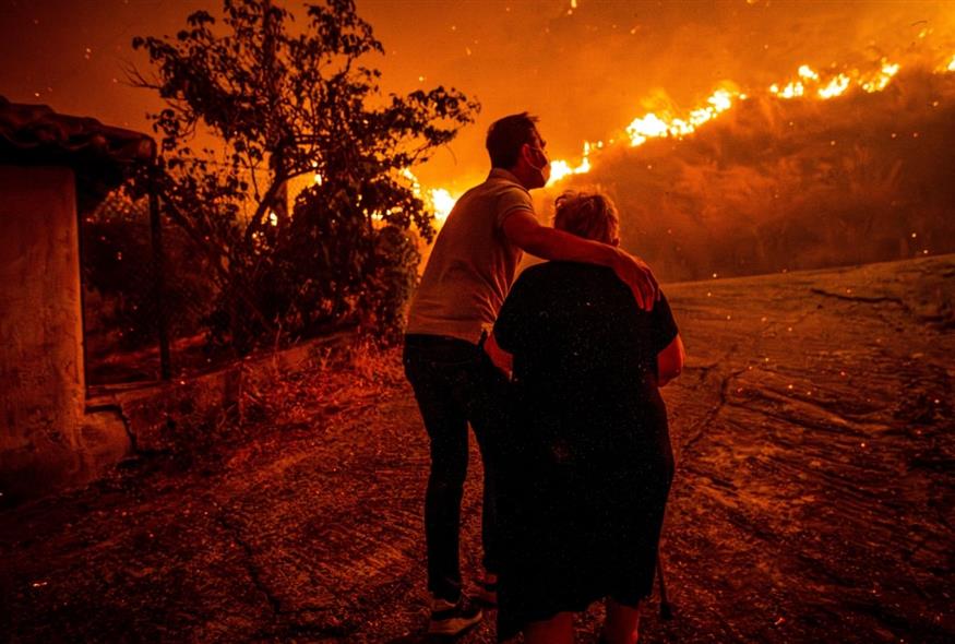 Mεγάλη φωτιά στην Ηλεία (EUROKINISSI)
