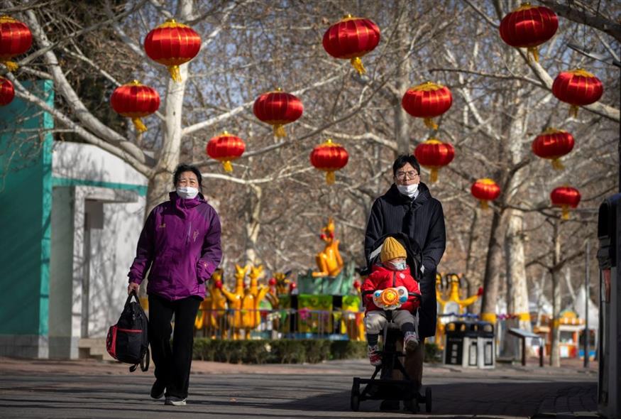 Εικόνα από την καθημερινότητα της Κίνας (AP Photo/Mark Schiefelbein)