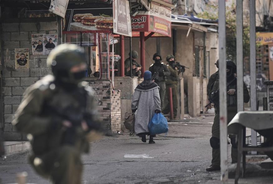 Ισραηλινοί στρατιώτες στη Δυτική Όχθη (AP Photo/Majdi Muhammad)