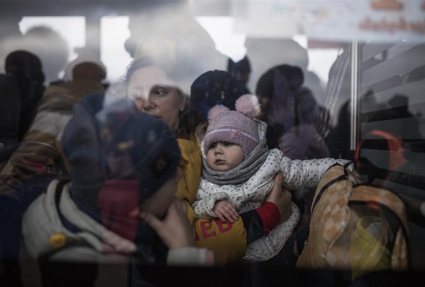Ουκρανοί πρόσφυγες /  Eurokinissi