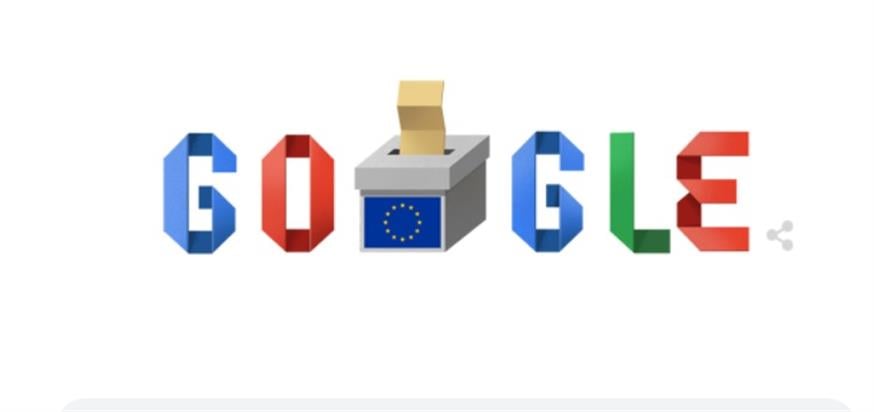 Το doodle τής Google για τις ευρωεκλογές