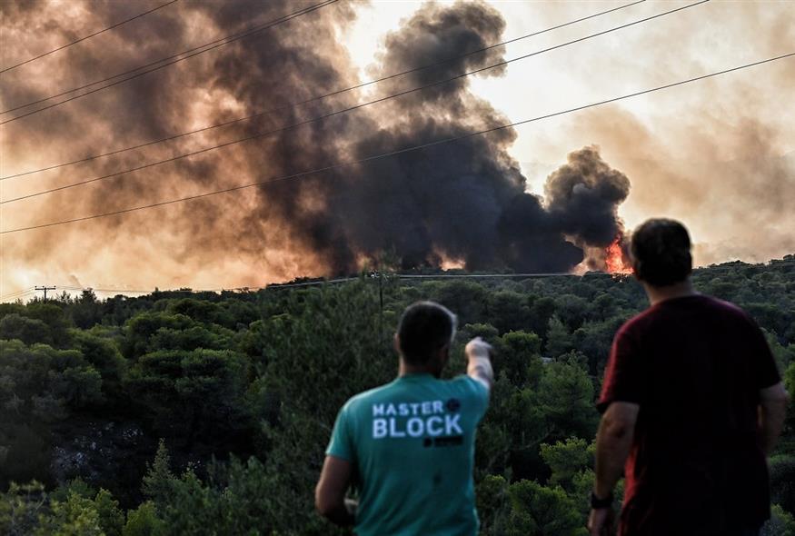 φωτιά στην Αττική (Eurokinissi)