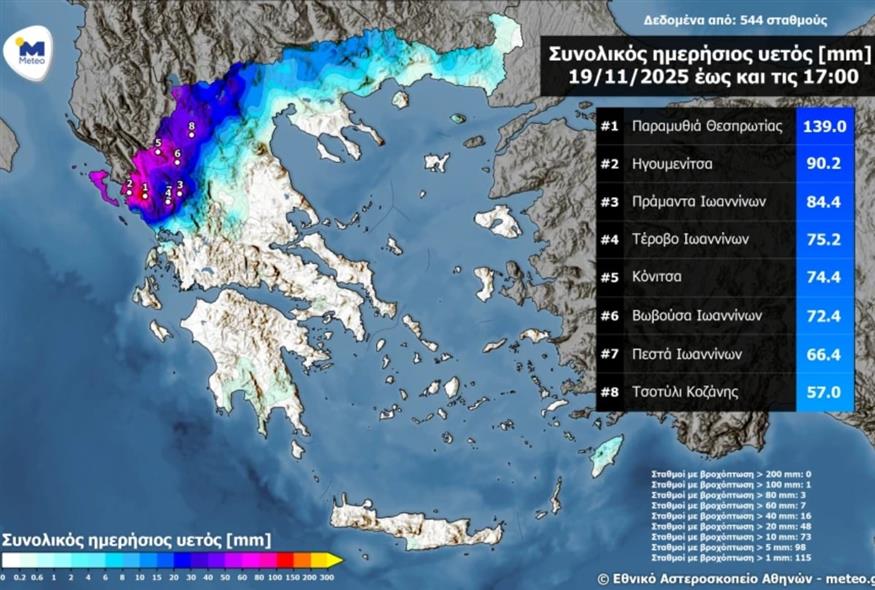 Meteo χάρτες