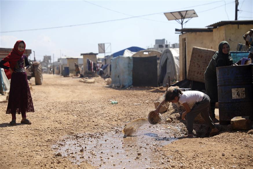 Παιδιά σε στρατόπεδο προσφύγων στη Συρία/AP Images