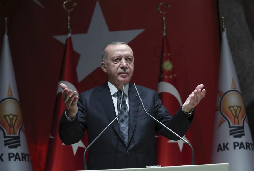 Ρετζέπ Ταγίπ Ερντογάν (Turkish Presidency Press Service via AP, Pool)