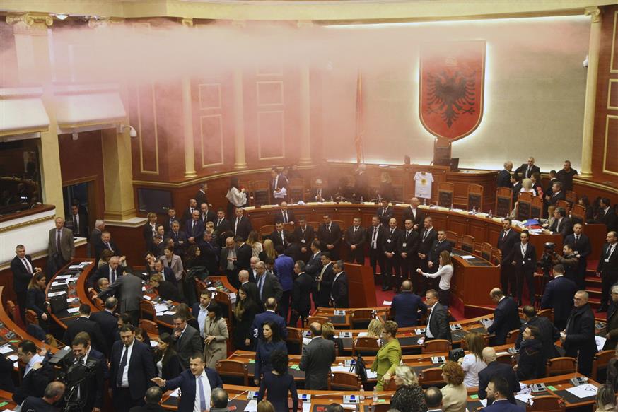 Αλβανική Βουλή/(AP Photo)