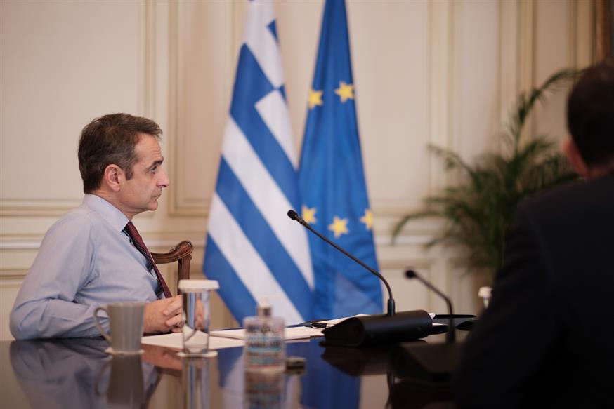 Ο πρωθυπουργός Κυριάκος Μητσοτάκης (Copyright: Γραφείο Τύπου πρωθυπουργού/ΔΗΜΗΤΡΗΣ ΠΑΠΑΜΗΤΣΟΣ)