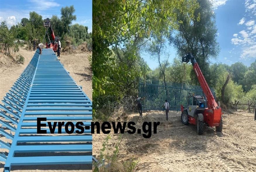 O φράχτης 100 μέτρων απέναντι από τη Νέα Βύσσα/ evrosnews