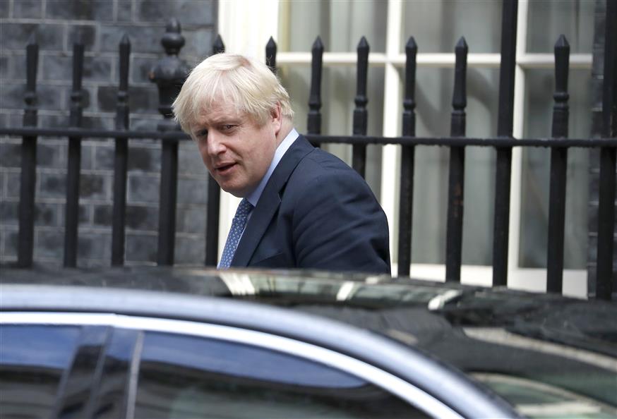 Ο Βρετανός πρωθυπουργός Μπόρις Τζόνσον (AP Photo/Alastair Grant)