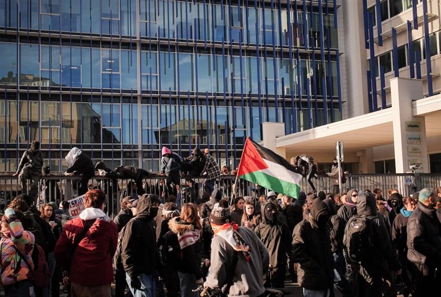 Διαδηλώσεις στο Τορίνο της Ιταλίας για την Παλαιστίνη (Χ)