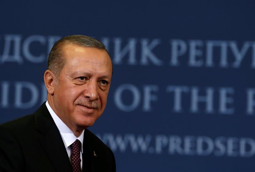 Ο Τούρκος πρόεδρος Ερντογάν (AP Photo/Darko Vojinovic)