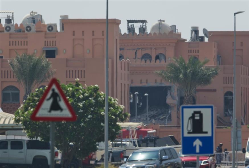 Στιγμιότυπο από το χτύπημα του Ισραήλ στο Κατάρ/AP Photos