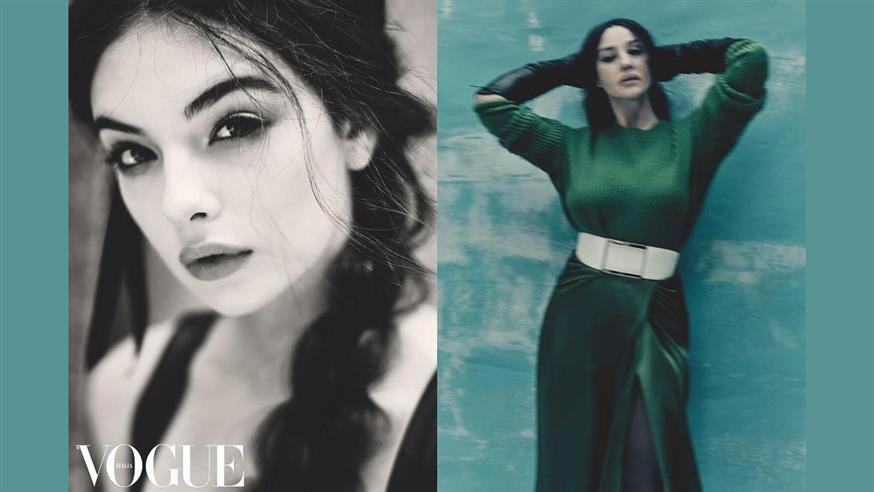 Ντέβα Κασέλ και Μόνικα Μπελούτσι στη Vogue (Photo Instagram vogueitalia)