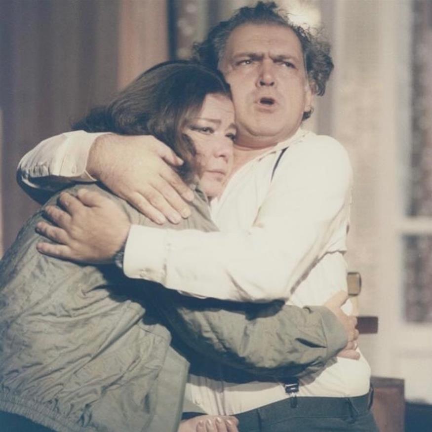 Τζένη Καρέζη και Κώστας Καζάκος στην παράσταση «Πρόσωπο με πρόσωπο» του Αλεξάντρ Γκέλμαν (Copyright: Instagram)