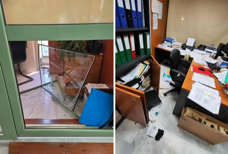 Φωτογραφία ντοκουμέντο από τη διάρρηξη (mesogianews.gr)