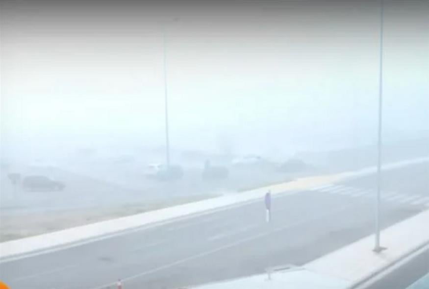 Ομίχλη στο αεροδρόμιο Μακεδονία (Glomex/ANT1)