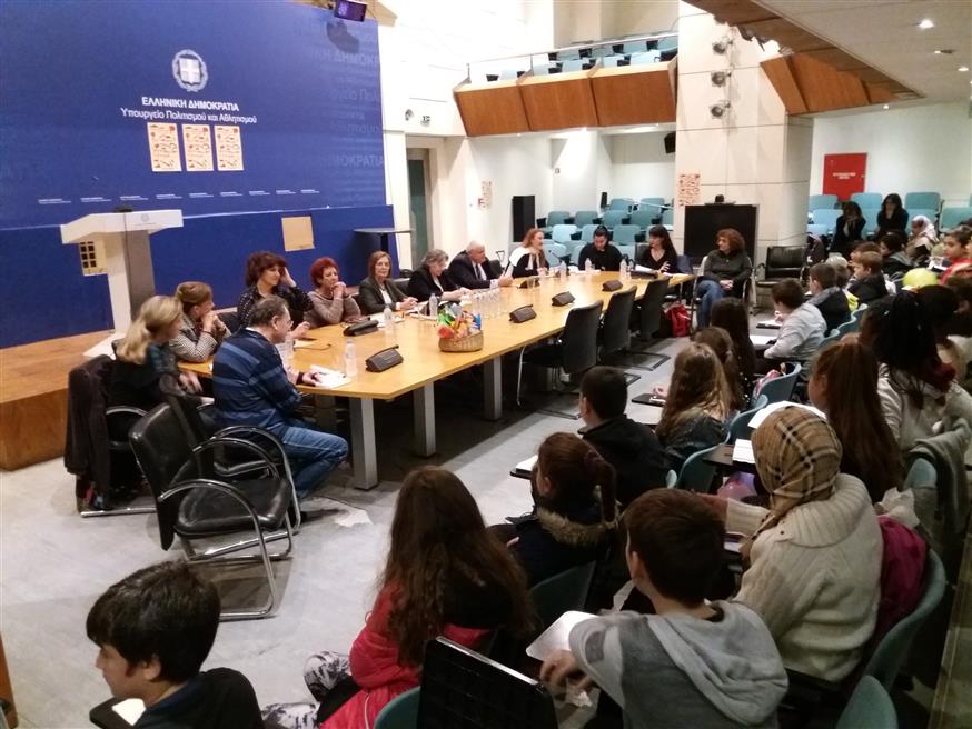 Στιγμιότυπο από την εκδήλωση του υπουργείου Πολιτισμού (culture.gr)