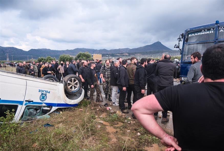 Αγρότες στα Χανιά (EUROKINISSI)