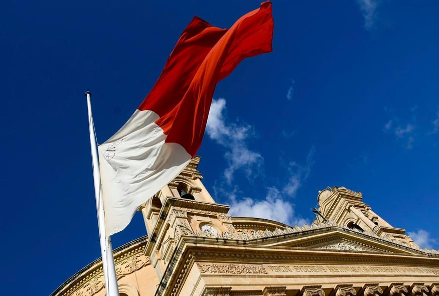 Η σημαία της Μάλτας (AP Photo/Jonathan Borg)