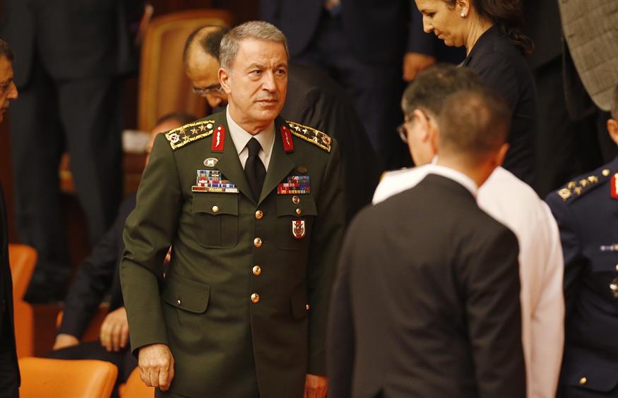 Ο Τούρκος υπουργός Άμυνας Χουλουσί Ακάρ Φωτογραφία αρχείου (AP)