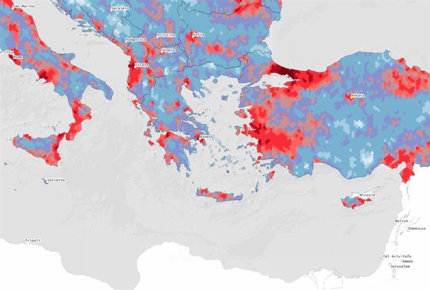 Χάρτης σεισμικού κινδύνου (EFEHR)