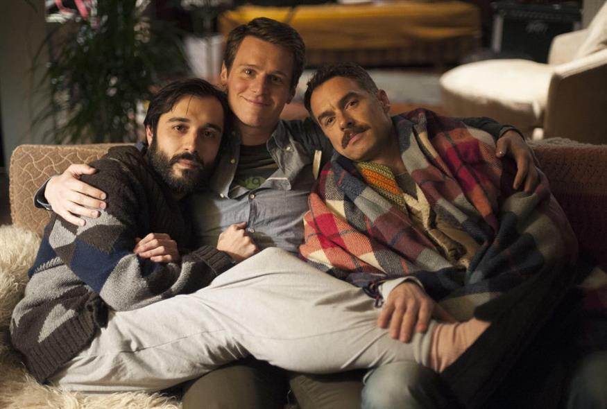 Frankie J Alvarez, Jonathan Groff και Murray Bartlett στο «Looking» (Copyright: Collection Christophel/Alamy)