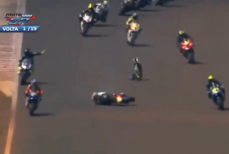 Δυστύχημα με δύο νεκρούς σε αγώνα Moto 1000 (Screenshot)