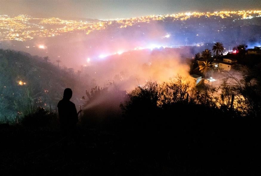 Φωτιά στη Χιλή (AP Photo/Matias Basualdo)