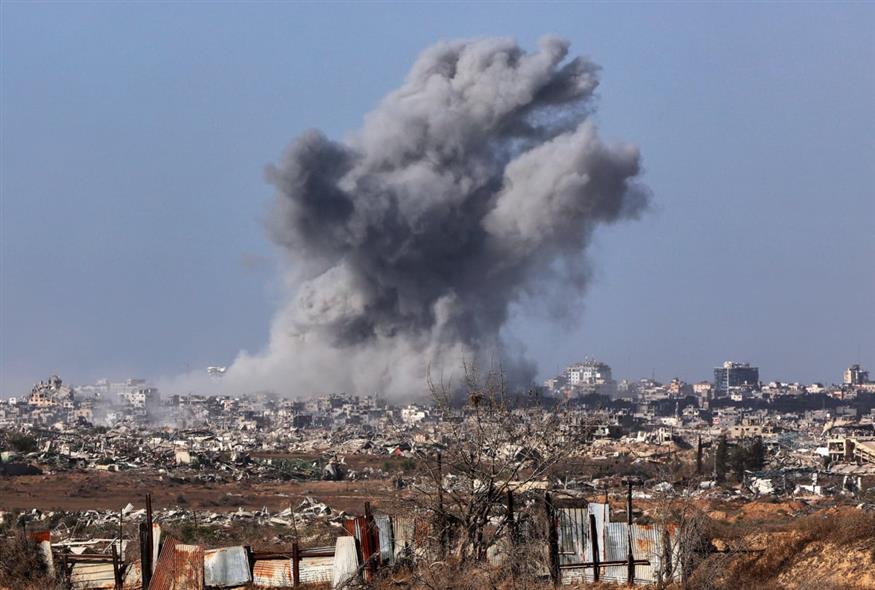 Βομβαρδισμοί στη Γάζα - Φωτογραφία αρχείου (Jack Guez/Pool Photo via AP)