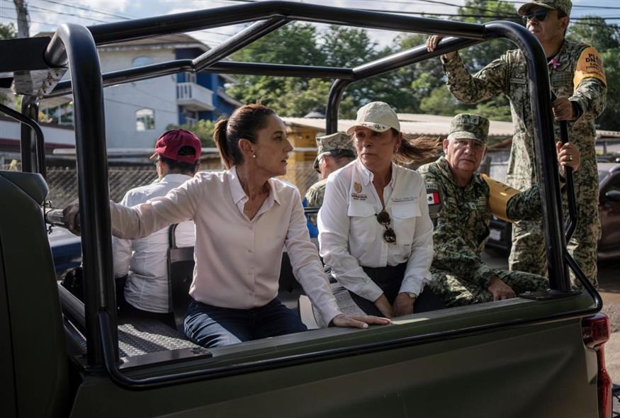 Η πρόεδρος του Μεξικού Κλαούντια Σέινμπαουμ (ΑP)