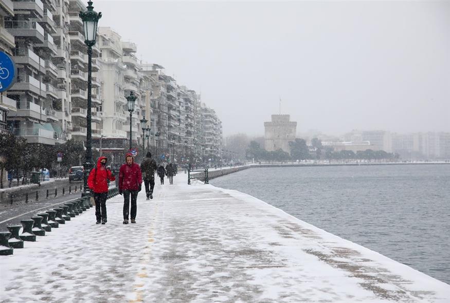 Χιόνια Θεσσαλονίκη/ Eurokinissi