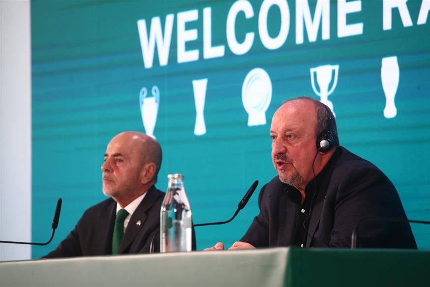 Γιάννης Αλαφούζος - Ράφα Μπενίτεθ (EUROKINISSI)