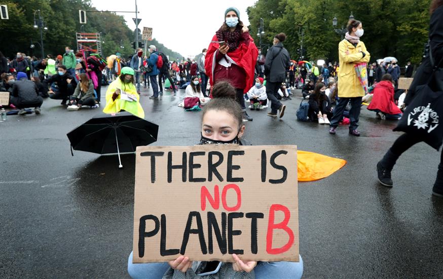 Διαμαρτυρία για την κλιματική αλλαγή - Πύλη Βραδενβούργου (AP Photo/Michael Sohn)