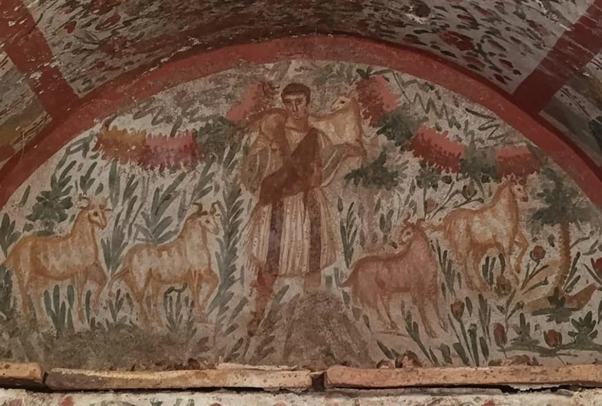 Ο Ερντογάν δώρισε στον Πάπα μία ρέπλικα που απεικονίζει τον Ιησού ως τον Καλό Ποιμένα (Πηγή φωτο: middleeasteye.net)