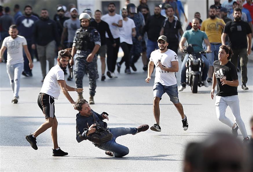 Εξεγέρσεις στο Λίβανο (copyright: Associated Press)